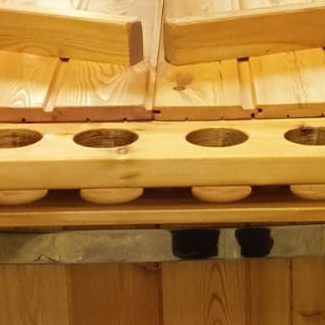 Getränkehalter Lärche