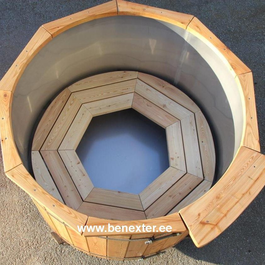 Edelstahl mit Lärche