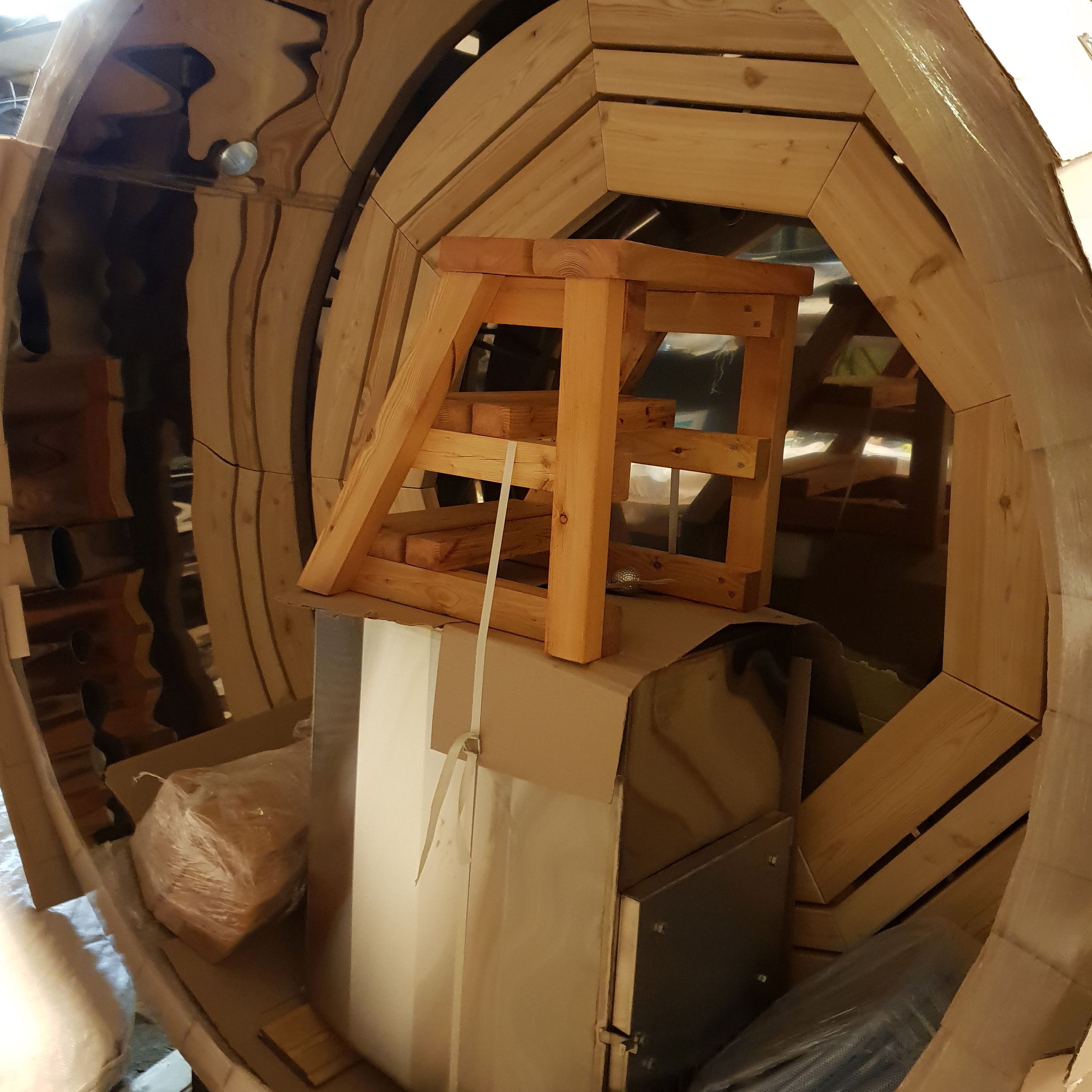 Edelstahl badefass 182cm