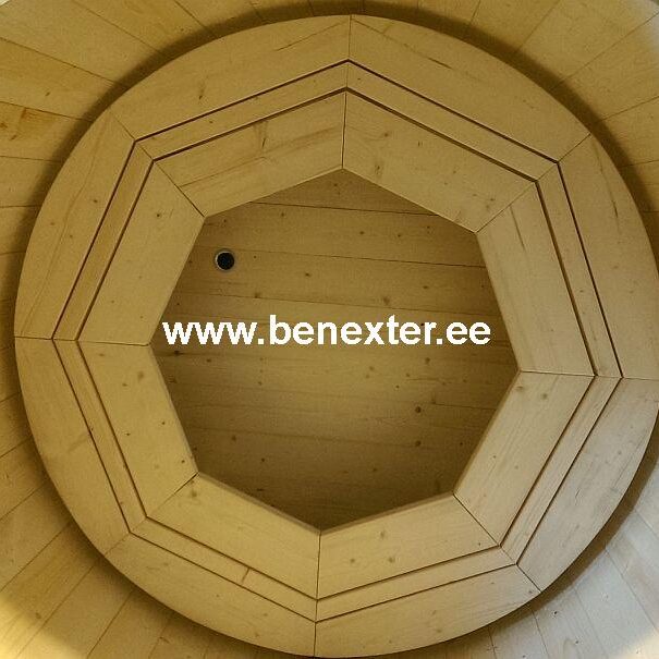 kylpytynnyri ulkokamiinalla